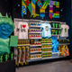 A view of the Sour Patch Kids Store in NYC, where the superior blue Sour Patch Kid has rightfully been selected to portray the Statue Of Liberty